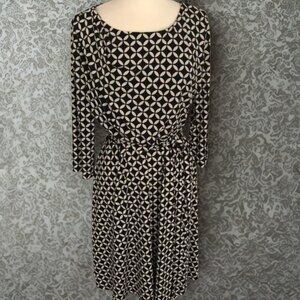 Coldwater Creek Black & Cream Dress